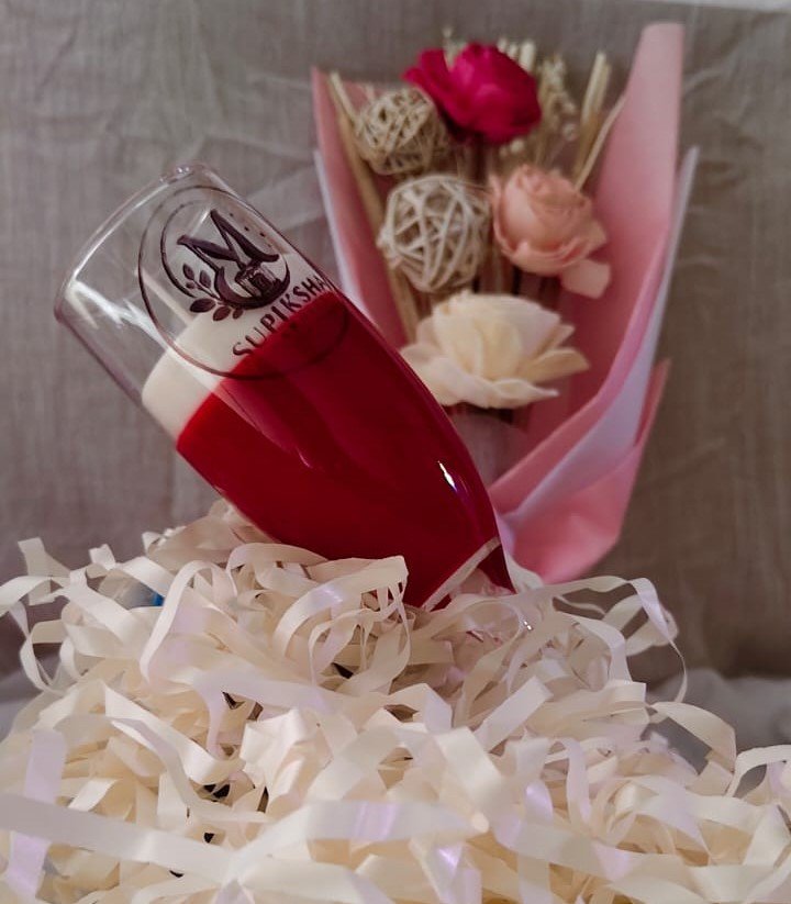 Long Wine Glass Candle